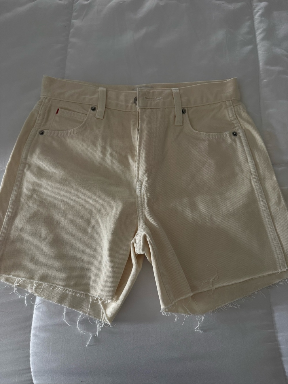 Sunday Best Cream Jean Shorts 00